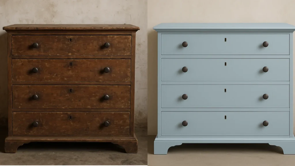 Altes und dann lackiertes Sideboard