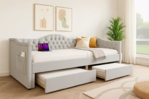 Stylish Sofa Interior_remix_01jwvrmgmef55rv0c58a7jbk6e Schlafsofa mit Bettkasten